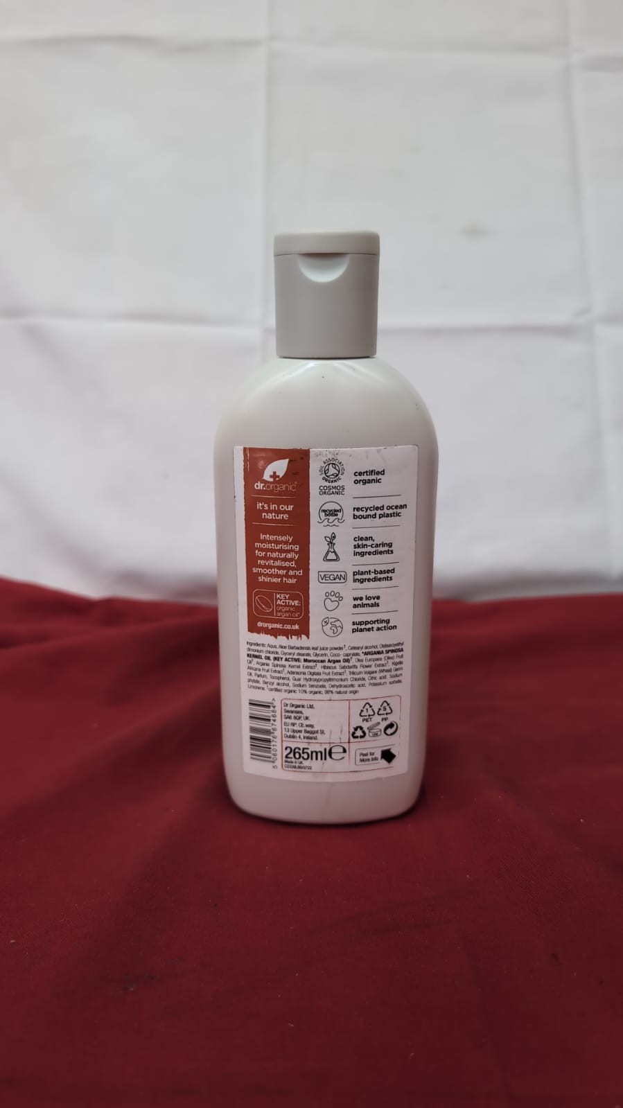 Dr Organic Moroccan Argan Oil Conditioner, Revitalising, Natural, Vegan