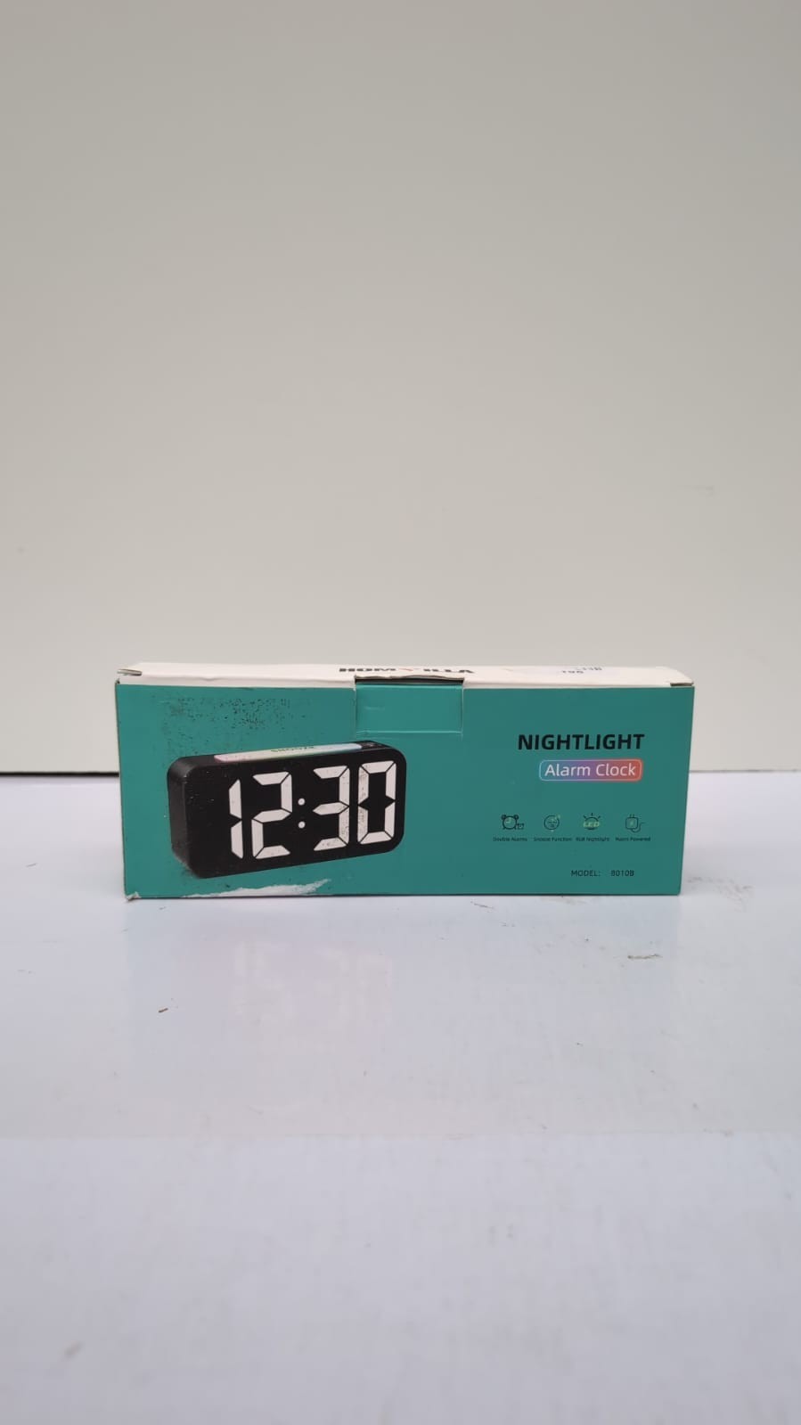 Alarm Clock RGB Night Light, Mains Powered Alarm Clocks Bedside, Digital Clock