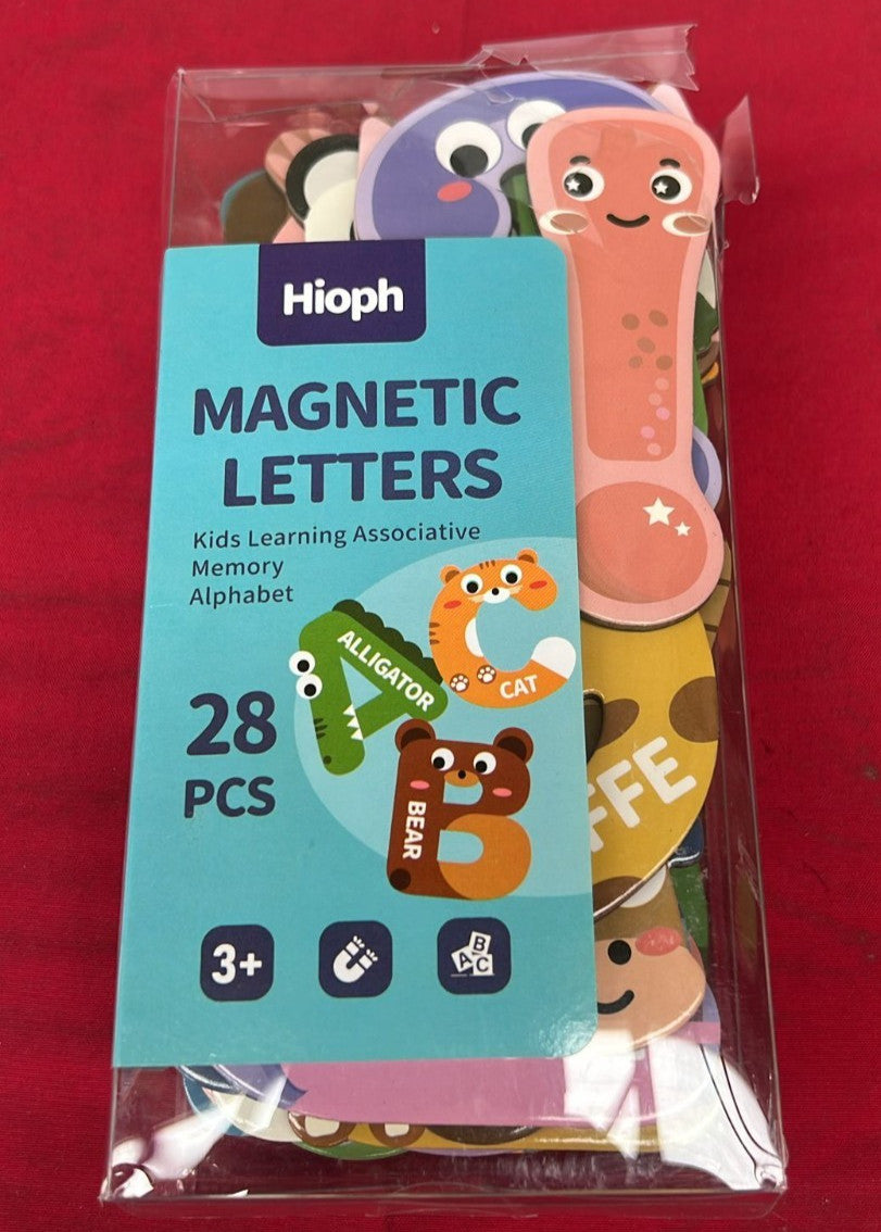 Hioph Large Magnetic Letters for Kid Magnets Fridge Animals (PACKAGING DAMAGED)