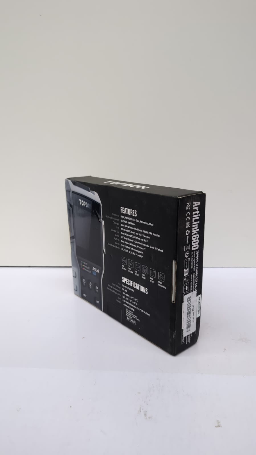 TOPDON AL600 OBD2 Code Reader with Active Test, ABS & SRS Diagnostics