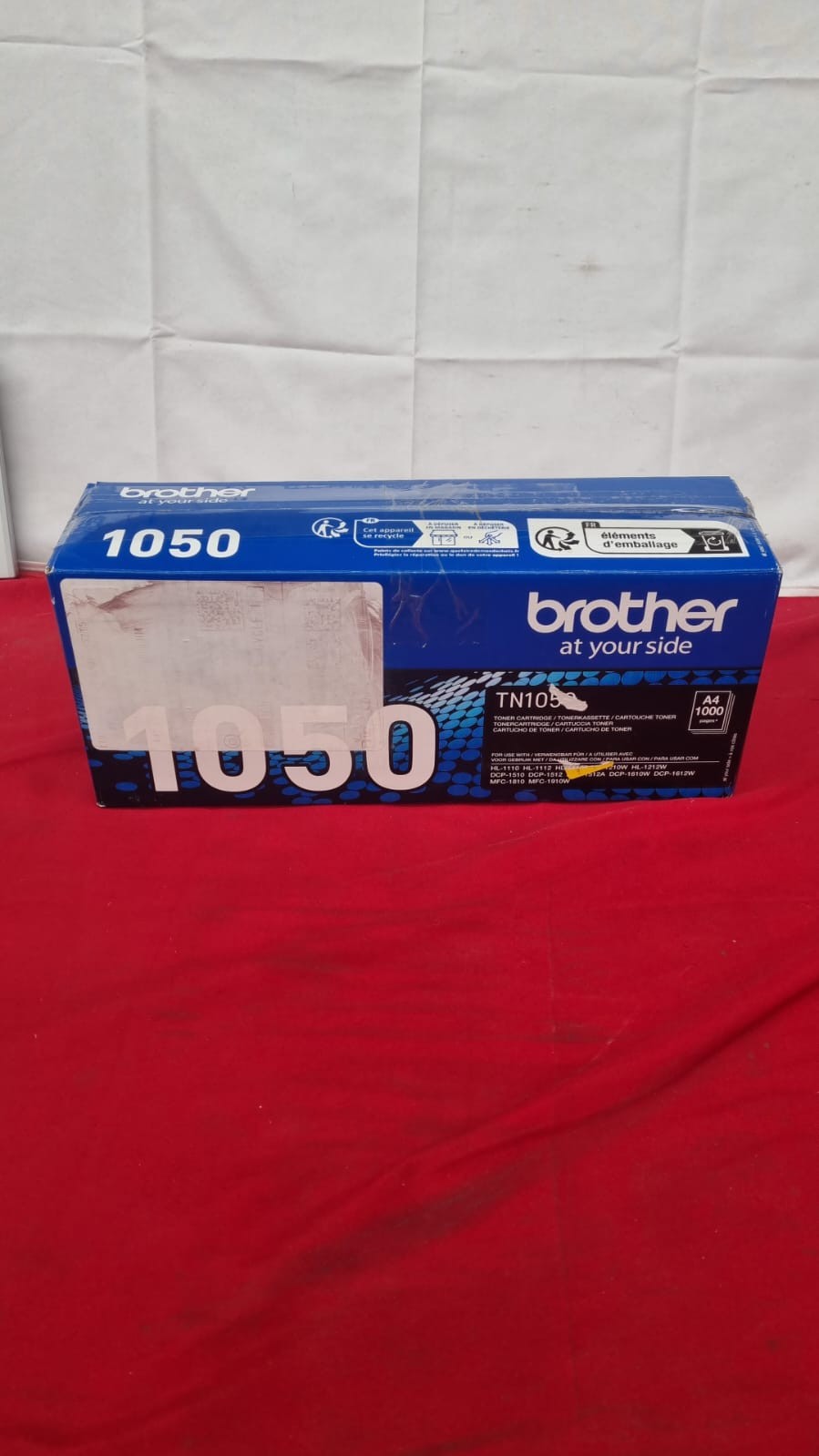 Brother TN-1050 Toner Cartridge, Black, Single Pack, Standard (box damaged)