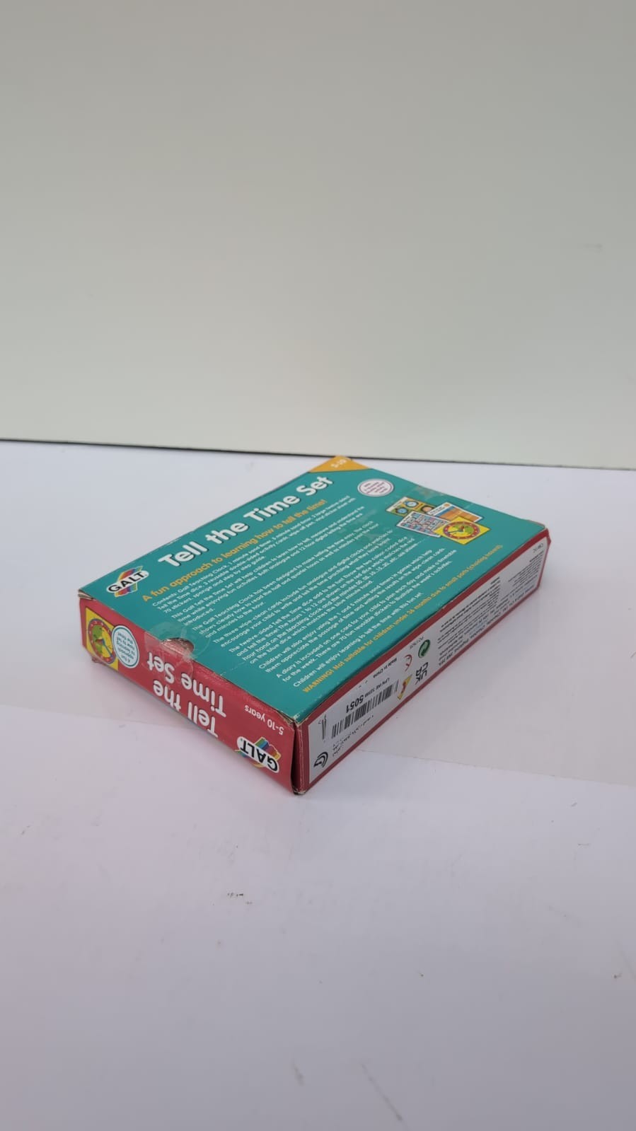 Galt Toys, Tell the Time Set, Learn To Tell The Time Clock(box slightly damaged)