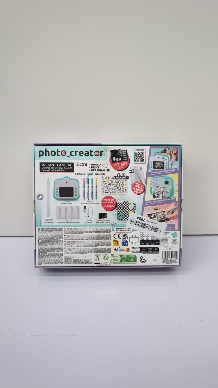 Photo Creator Instant Kids Digital Camera with Built-In Printer(USED)