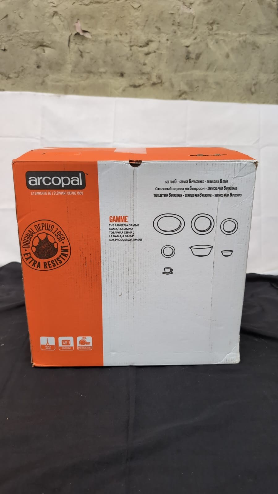 Arcopal Florine Dinner Set 19 Pieces, 33 x 33 x 31 cm(BOX DAMAGED)