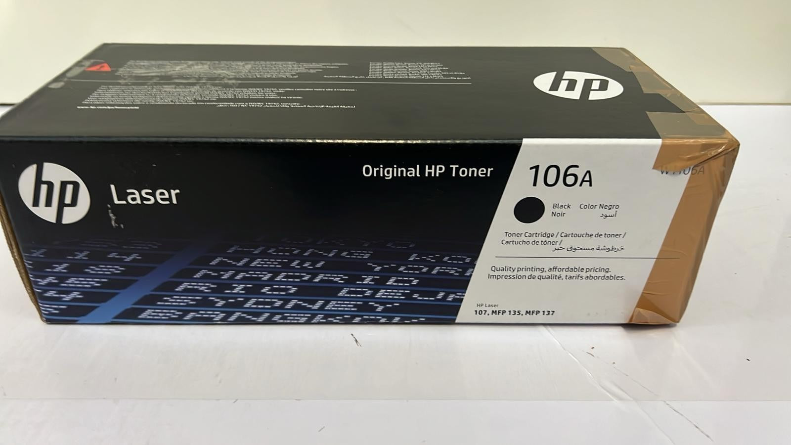 HP 106A - Black - original - toner cartridge W1106A (BOX OPENED)
