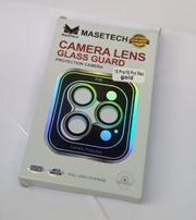 MASETECH For iPhone 15/15 Plus Camera Lens Protector Tempered Glass Cover (GOLD)