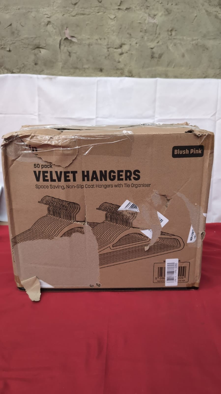 Velvet Hangers 50 Pack - Non-Slip Clothes Hangers,Blush Pink(BOX DAMAGED)