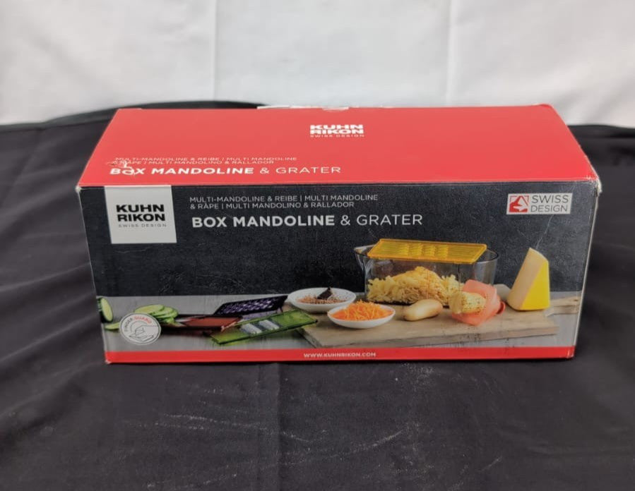 Kuhn Rikon Box Mandoline / Coarse and Fine Grater Stainless Steel 28 x 28 x 1 cm