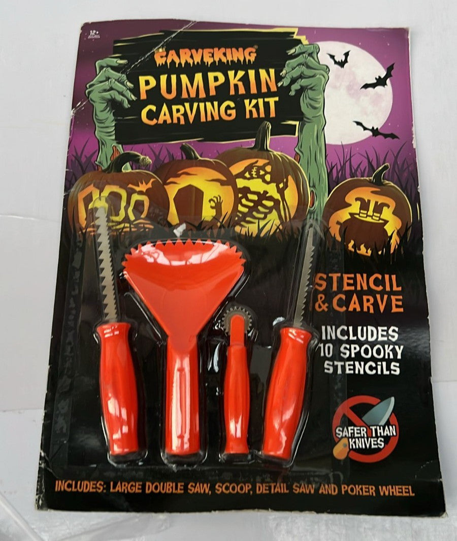 CARVEKING Stencil & Carve Pumpkin Carving Kit