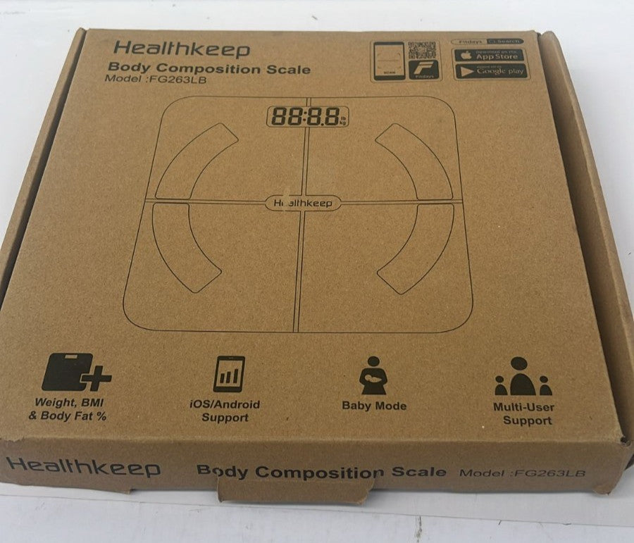 Healthkeep Smart Body Fat Scale with 13 Body Composition Metrics, Smart Digital