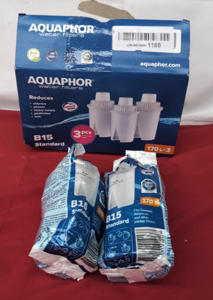 AQUAPHOR B15 Universal Replacement Water Filter (packaging damaged 2 pack only)