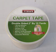 YYXLIFE Double Sided Carpet Tape for Area Rugs Carpet Adhesive Removable