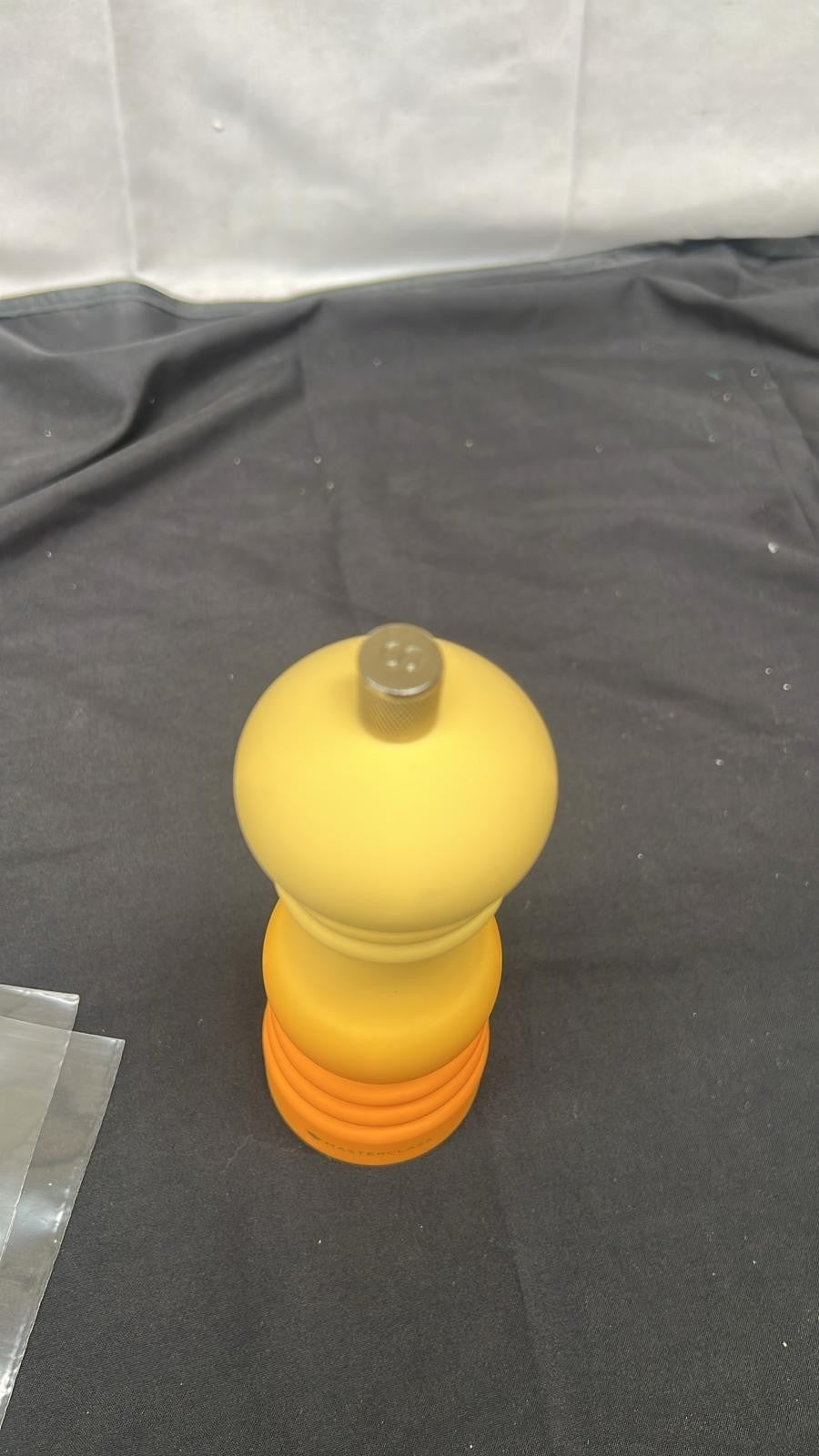 MasterClass Pepper Mill or Salt Grinder w/Interchangeable Cap,Mustard Yellow