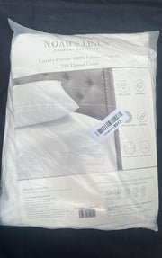 Noah's Super King Size Deep Fitted Sheets- White 100%  Cotton,200 Thread count