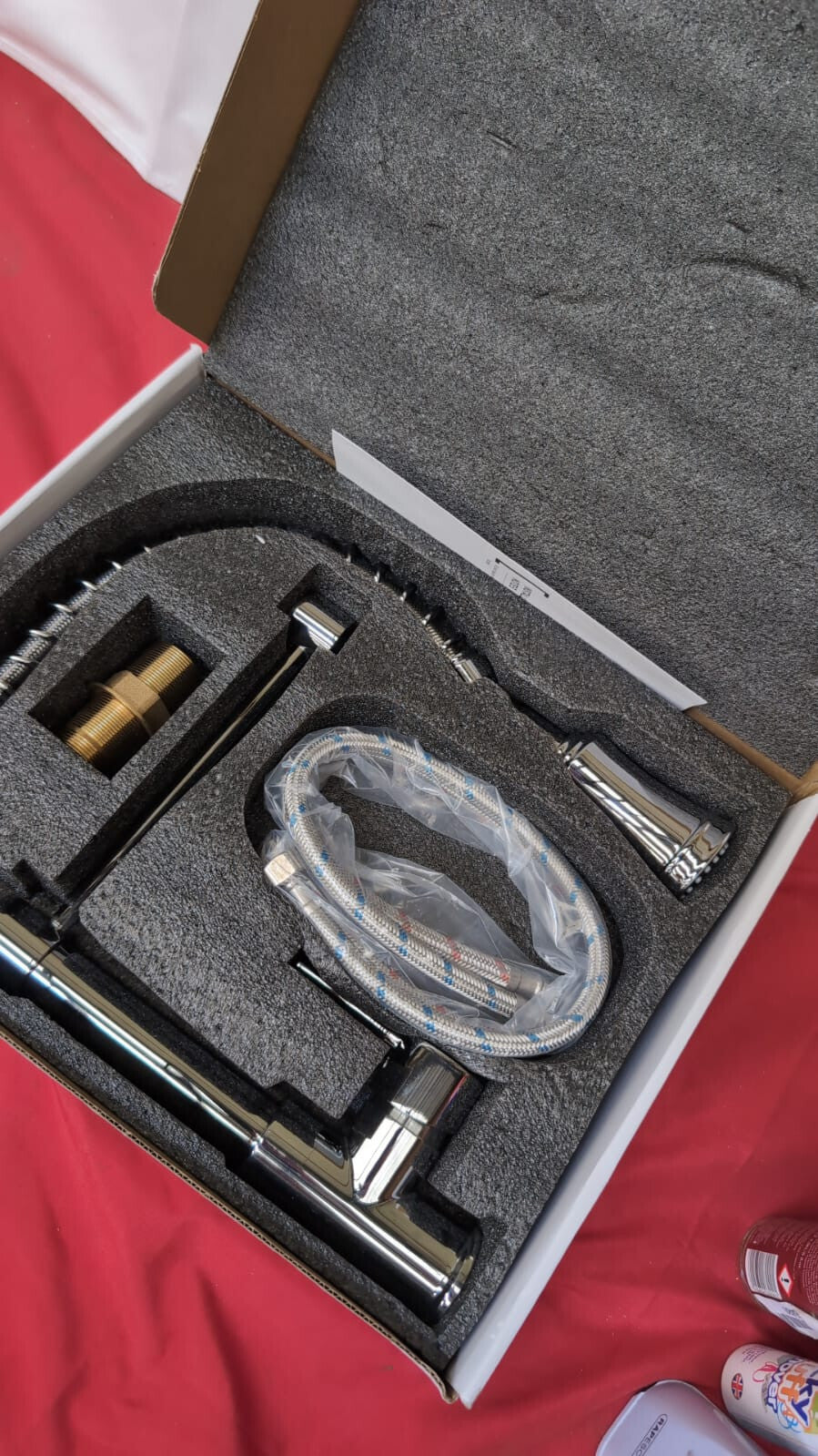 Spring Kitchen Sink Taps Mixer with Pull Out Spray, 360° Swivel, 2 Spray Modes