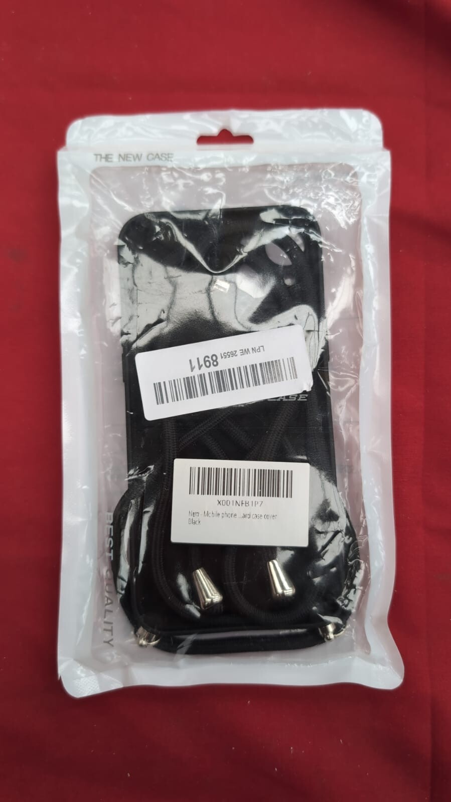 Crossbody Lanyard for iPhone 13 6.1 inch, Silicone Cover Protective Case - Black