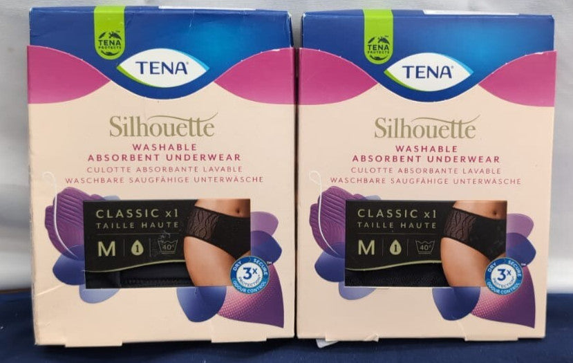 TENA Silhouette, Women's Washable Incontinence Pants, Soft and Stretchy (2 pack)
