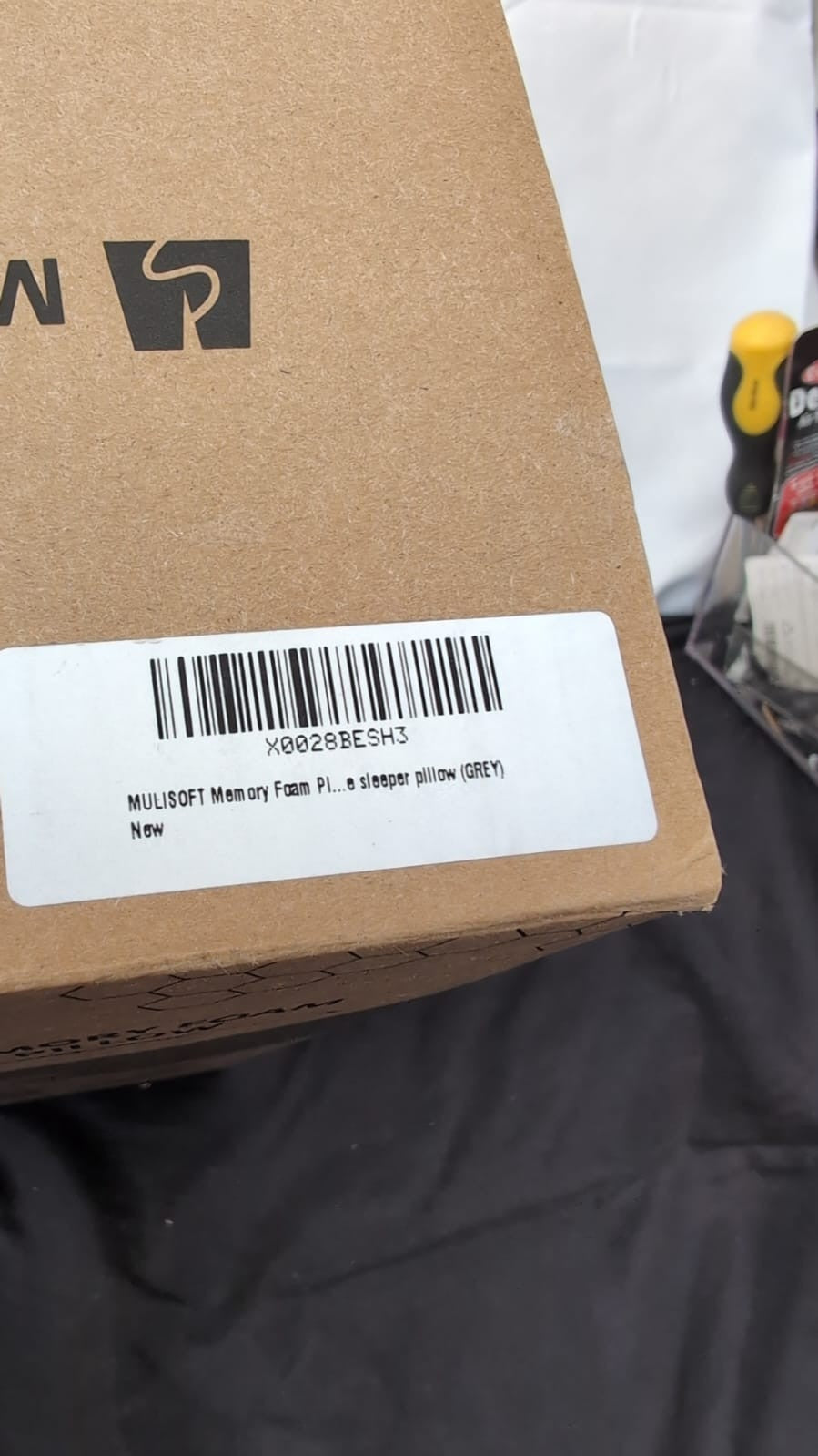 MULISOFT Memory Foam Pillow, Comfortable Pillow, GREY,(BOX DAMAGED)