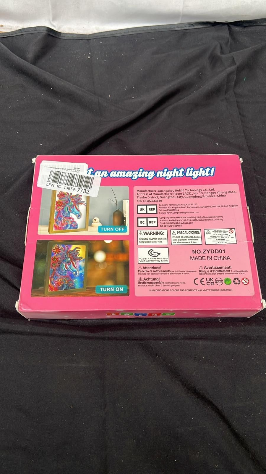 Unicorn Gifts ,Arts and Crafts for Kids Age 6-12 Diamond Art Set Night Light