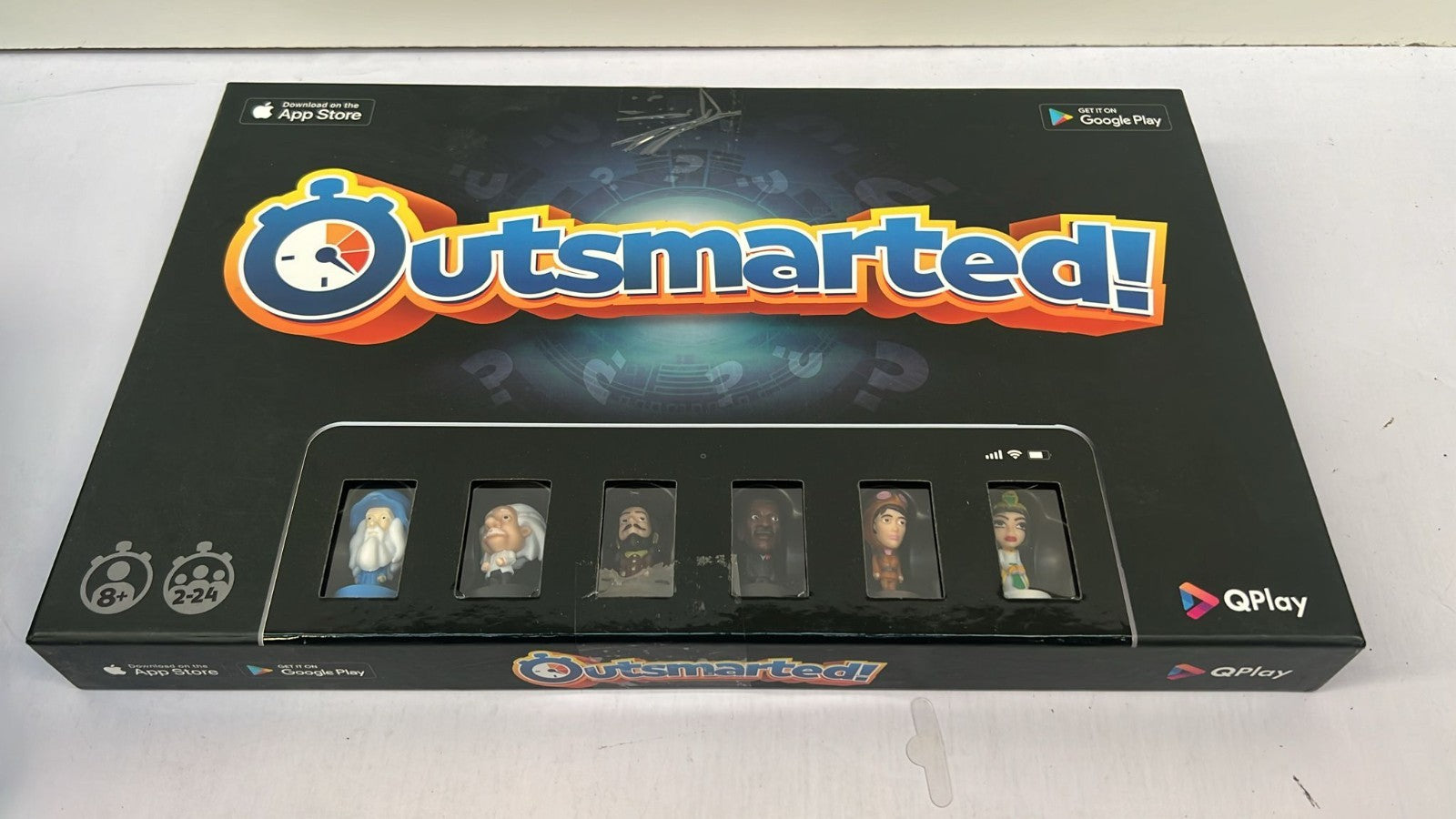 Outsmarted Game  The App-Connected TV Quiz-Show Board Game (BOX DAMAGED)