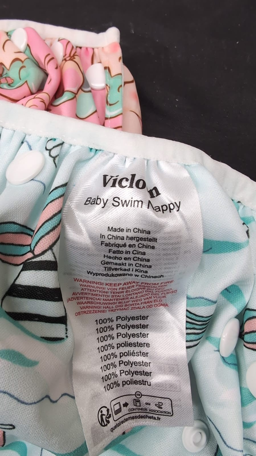 Vicloon Baby Swim Diapers – 2 Washable, Reusable Training Pants for Babies