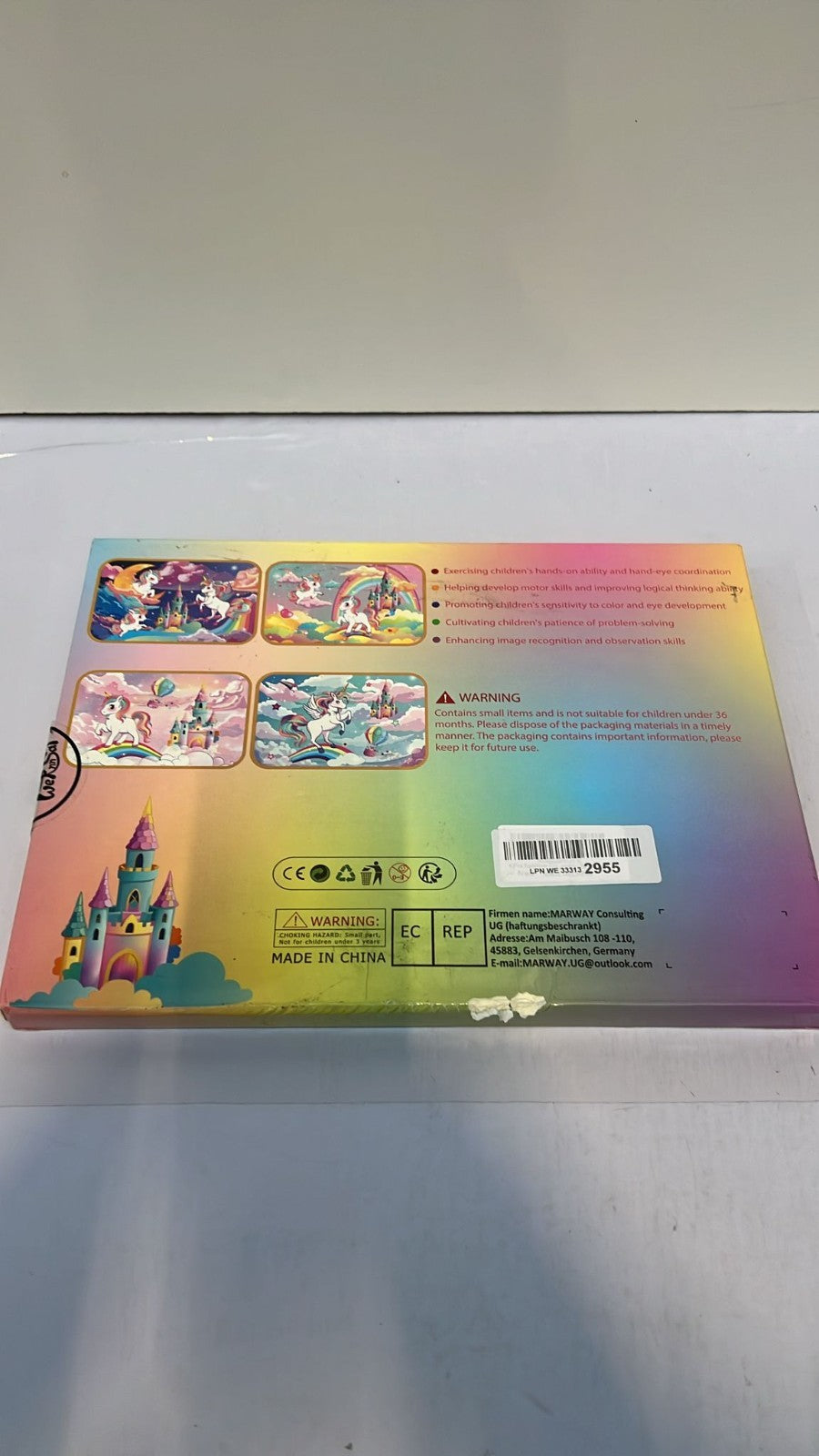 Unicorn Wooden Jigsaw Puzzles for Kids 3 4 5 6 Year Olds