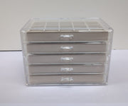 Sasha Morel Jewellery Box Women's 5 Drawer(1  drawer has a small chip)