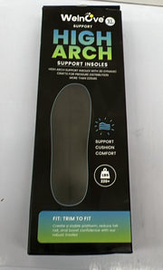 Welnove Relief Insoles - High Arch Support XL