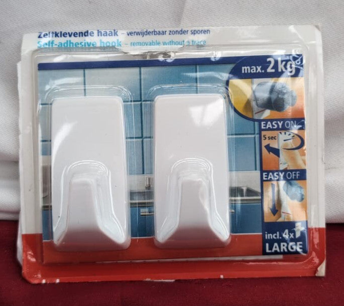 Powerstrips Hooks Large CLASSIC - Removable Self-Adhesive (packaging damaged)