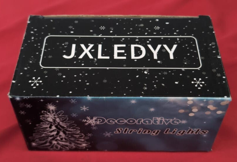 JXLEDAYY Curtain Fairy Lights Outdoor Waterproof  200 LED String Lights Plug