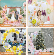 5ft(150cm) Round Balloon Arch Stand, Balloon Circle Frame Stand with Base