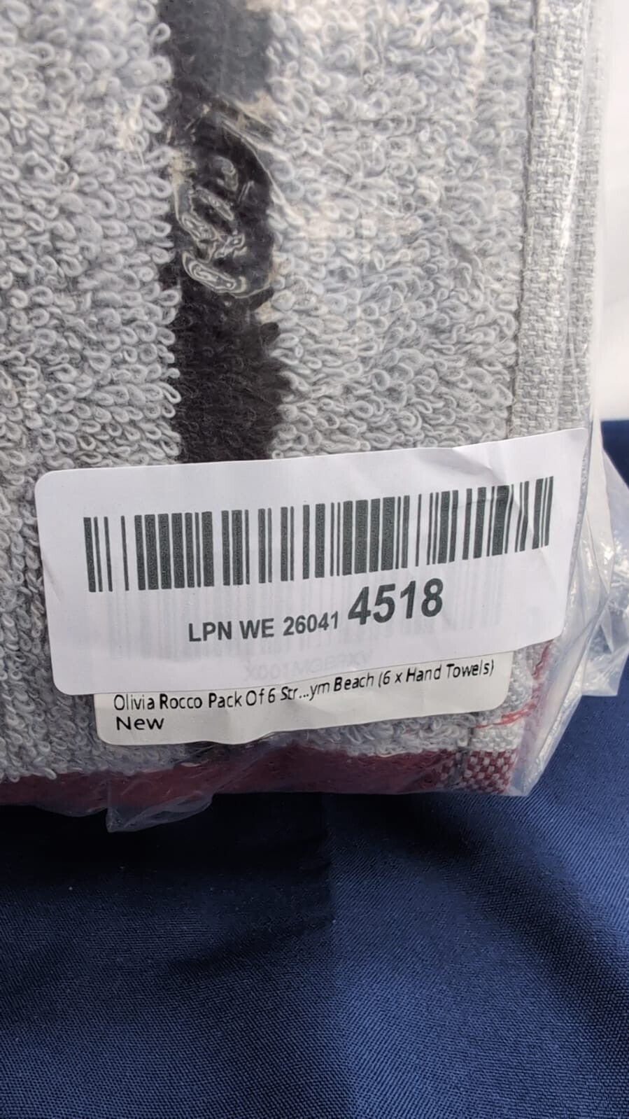 Olivia Rocco pack of 6 strym beach 6x hand towel 50x100cm (6 Packs)