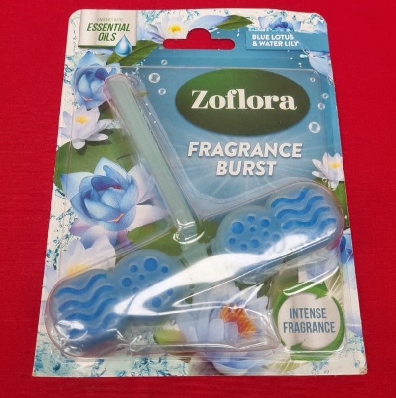 Zoflora Rim Blocks Blue Lotus & Water Lily, 1 x 72g Continuous Freshness & Odour
