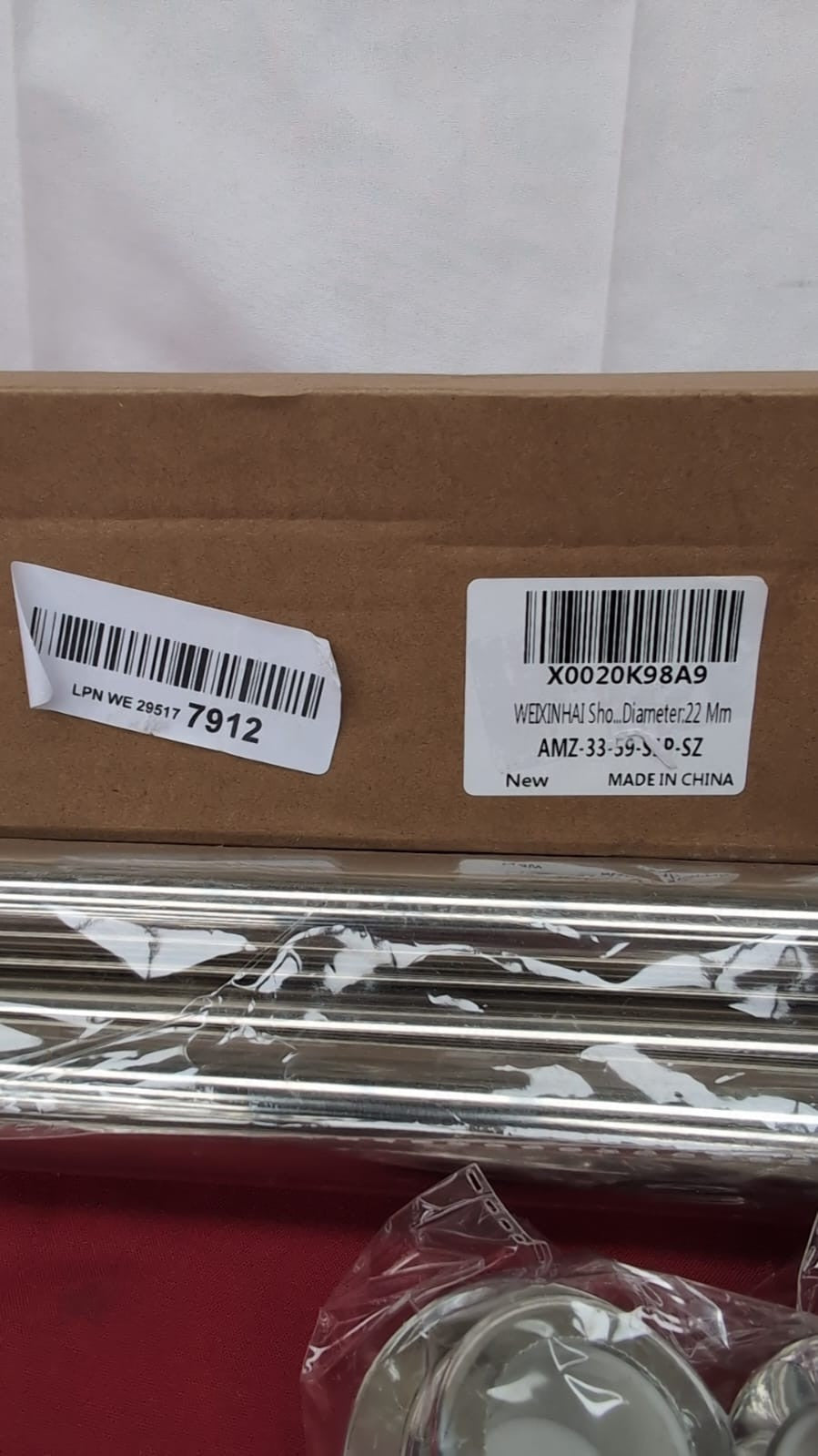 WEIXINHAI Silver Spring Tension Curtain Rods Adjustable Expandable