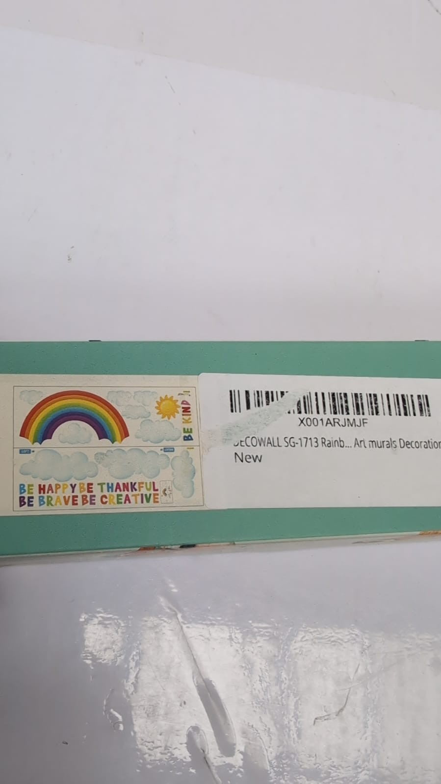 DECOWALL SG2-1713 Rainbow and Clouds Kids Wall Stickers Decals Peel