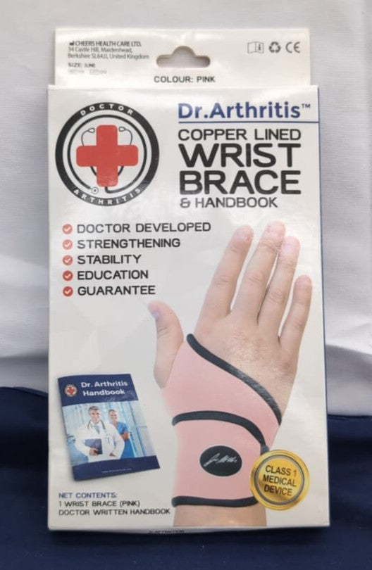 Doctor Developed Premium Nude Wrist Support/ Strap/ Brace (single Pink)