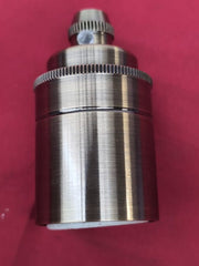 Vintage Antique Retro Metal Bulb Socket Lamp Holder With Shades - Industrial