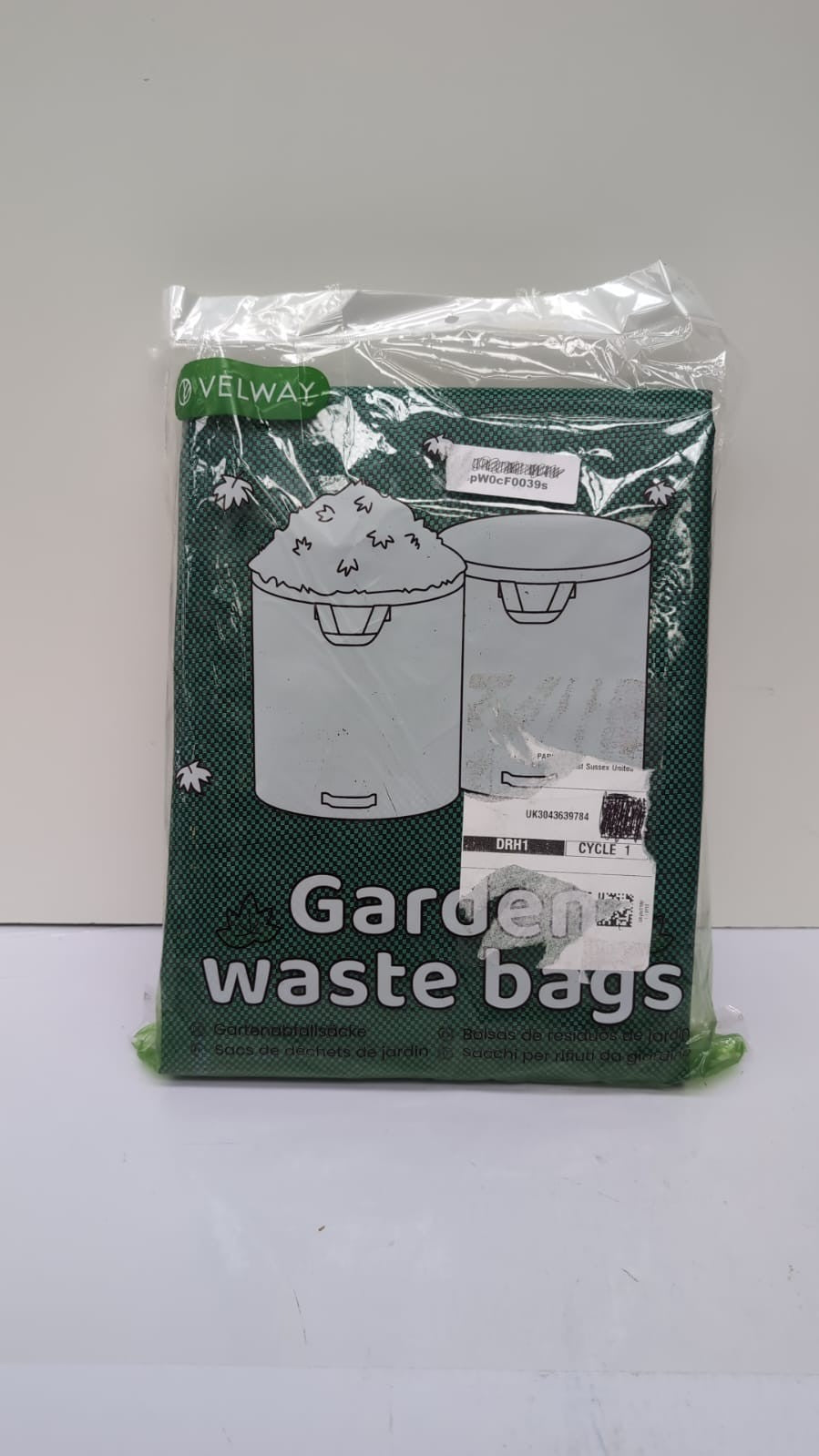 Velway Heavy-duty Garden Waste Bags  500L x 2Pack Reusable Garden Sacks
