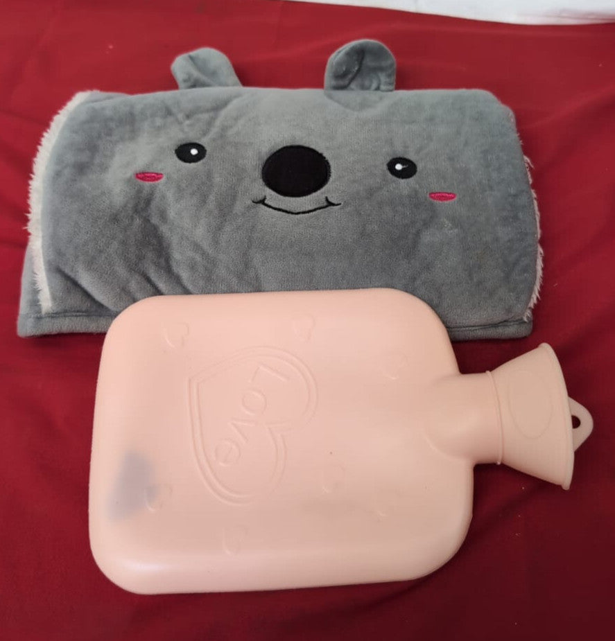 Hot Water Bottle with Belt, Wailt Cover, Rubber for Neck and Shoulder, Back,