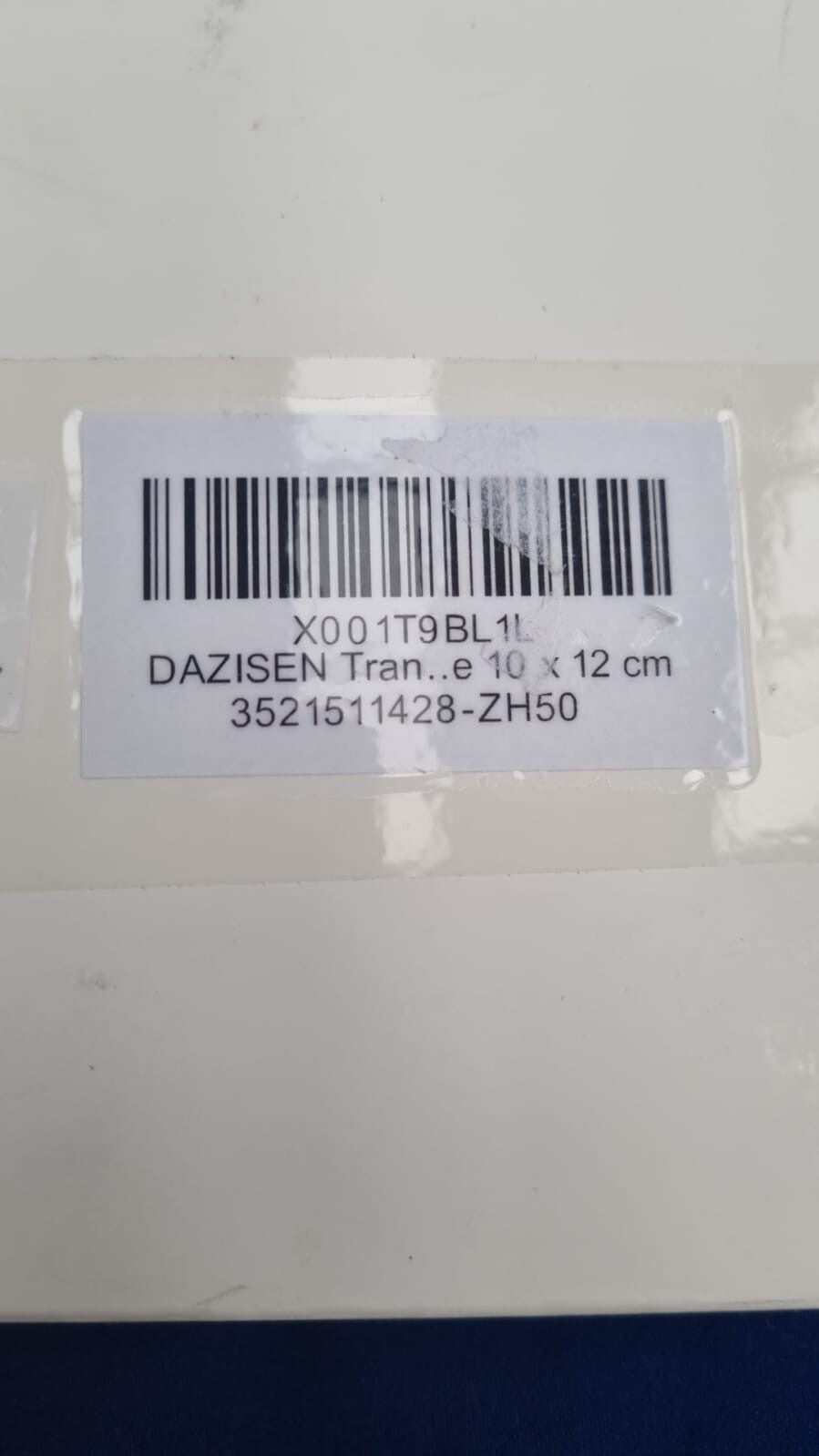 DAZISEN Transparent Stretch Adhesive Bandage - 50 Pcs Waterproof, 10 x 12 cm