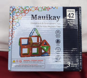 Magnetic Tiles, 42 PCS Magnetic Building Blocks for Kids, Sensory Learning