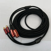 PREMIUM Dual XLR to RCA Cable 2M, 2 XLR-Male to 2 RCA-Male