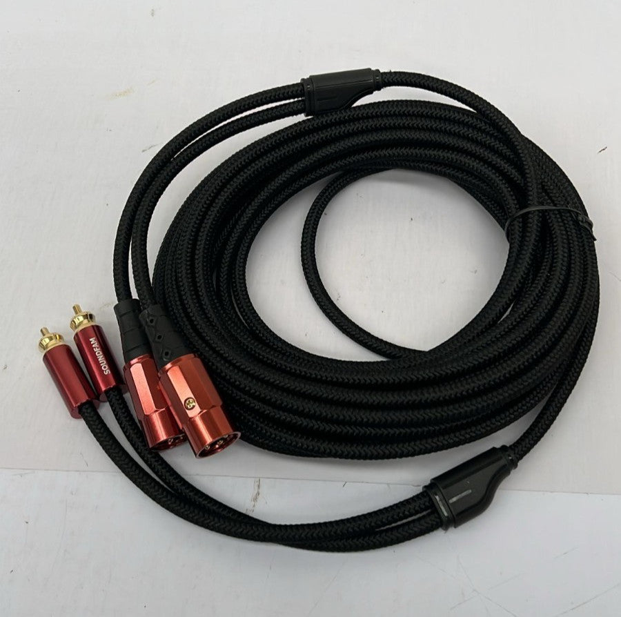 PREMIUM Dual XLR to RCA Cable 2M, 2 XLR-Male to 2 RCA-Male