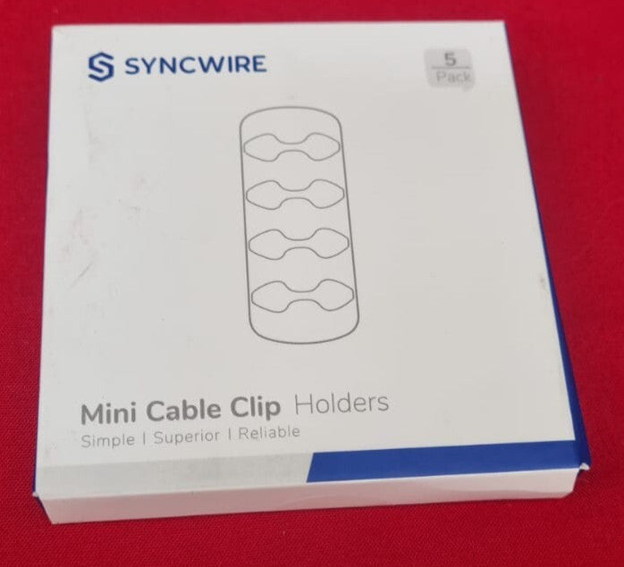 Syncwire Cable Clips Holder [ 5 Pack] Management Multi-Purpose Transparent