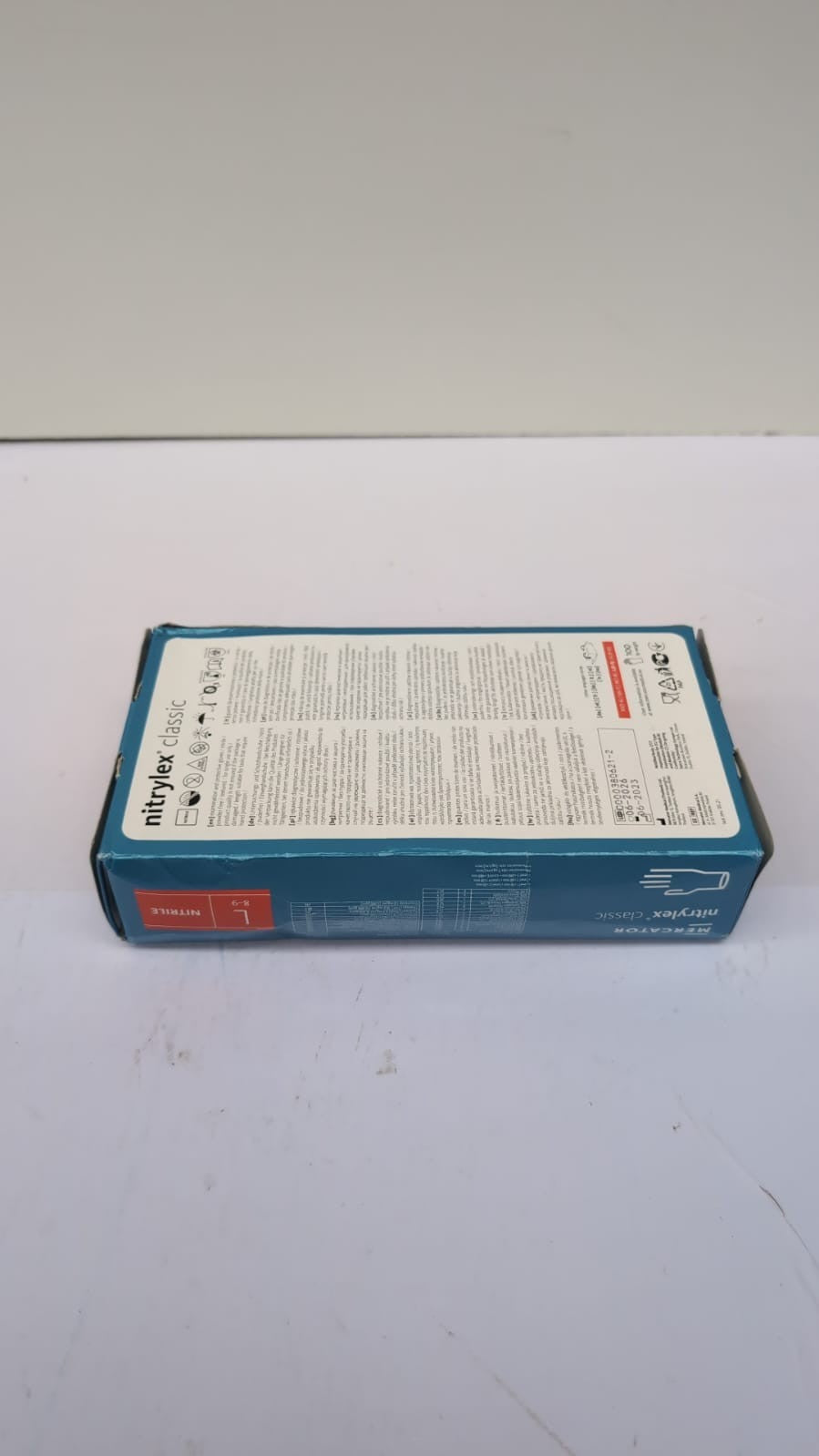 Nitrylex Classic Disposable Nitrile Gloves, Powder Free, 100 Pcs, Blue, Size L