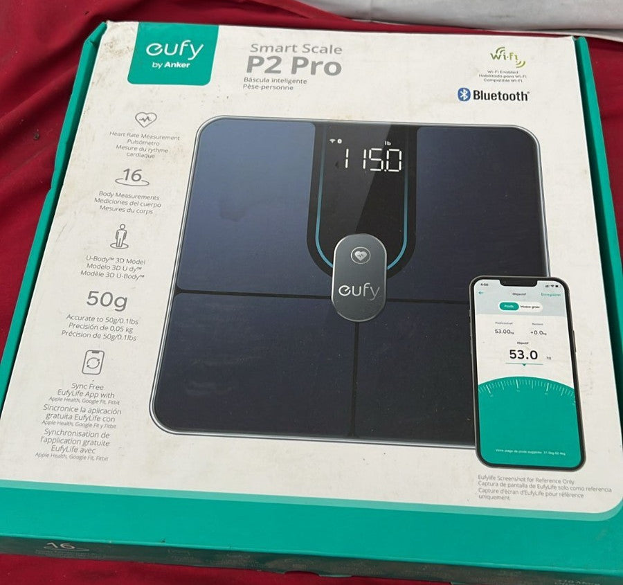 Eufy Smart Scale P2 Digital Body Scale in Black