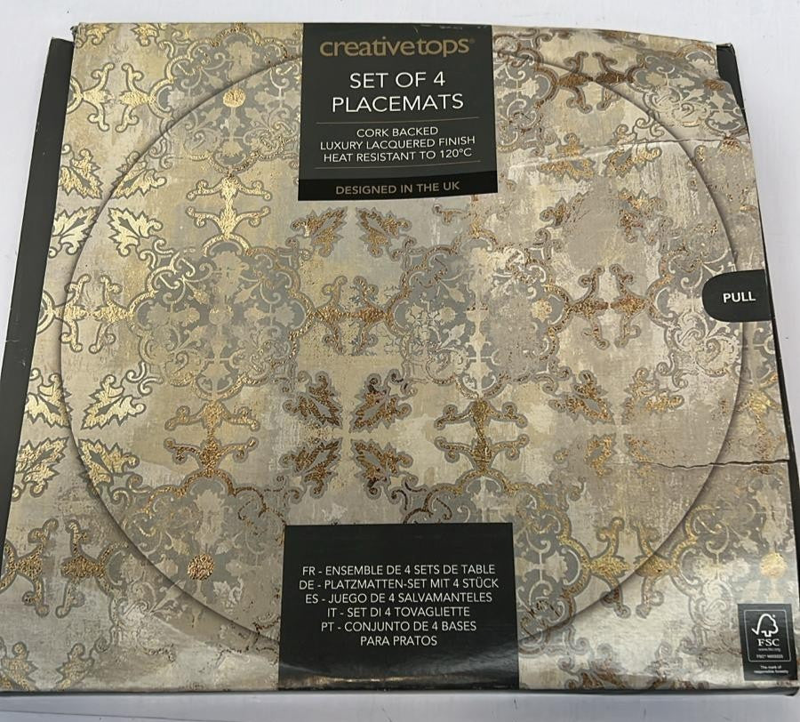 Creative Tops Cork-Backed Round Placemats Set of 4