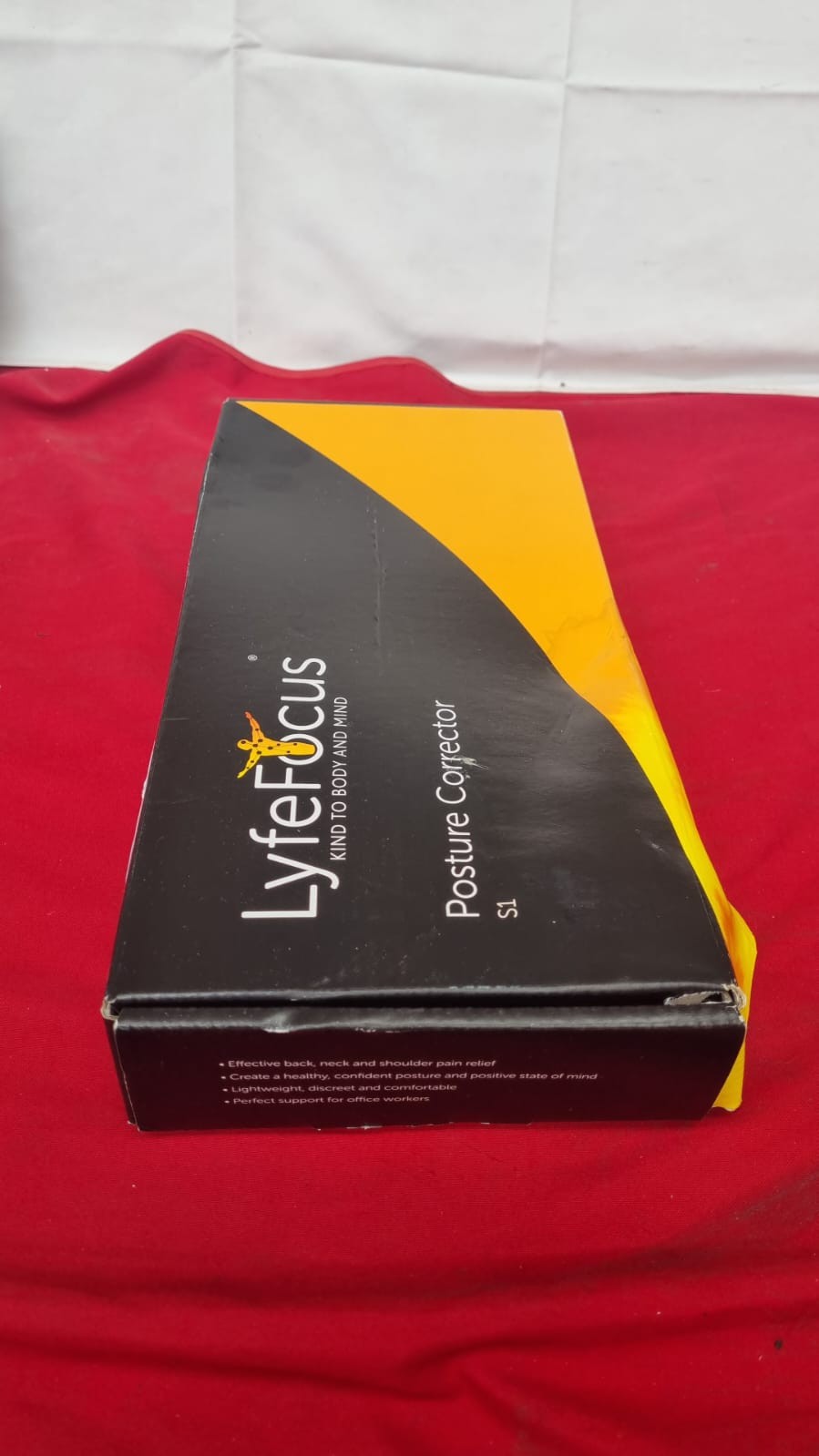 LyfeFocus S1 Premium Breathable Back Posture Corrector (package damaged)