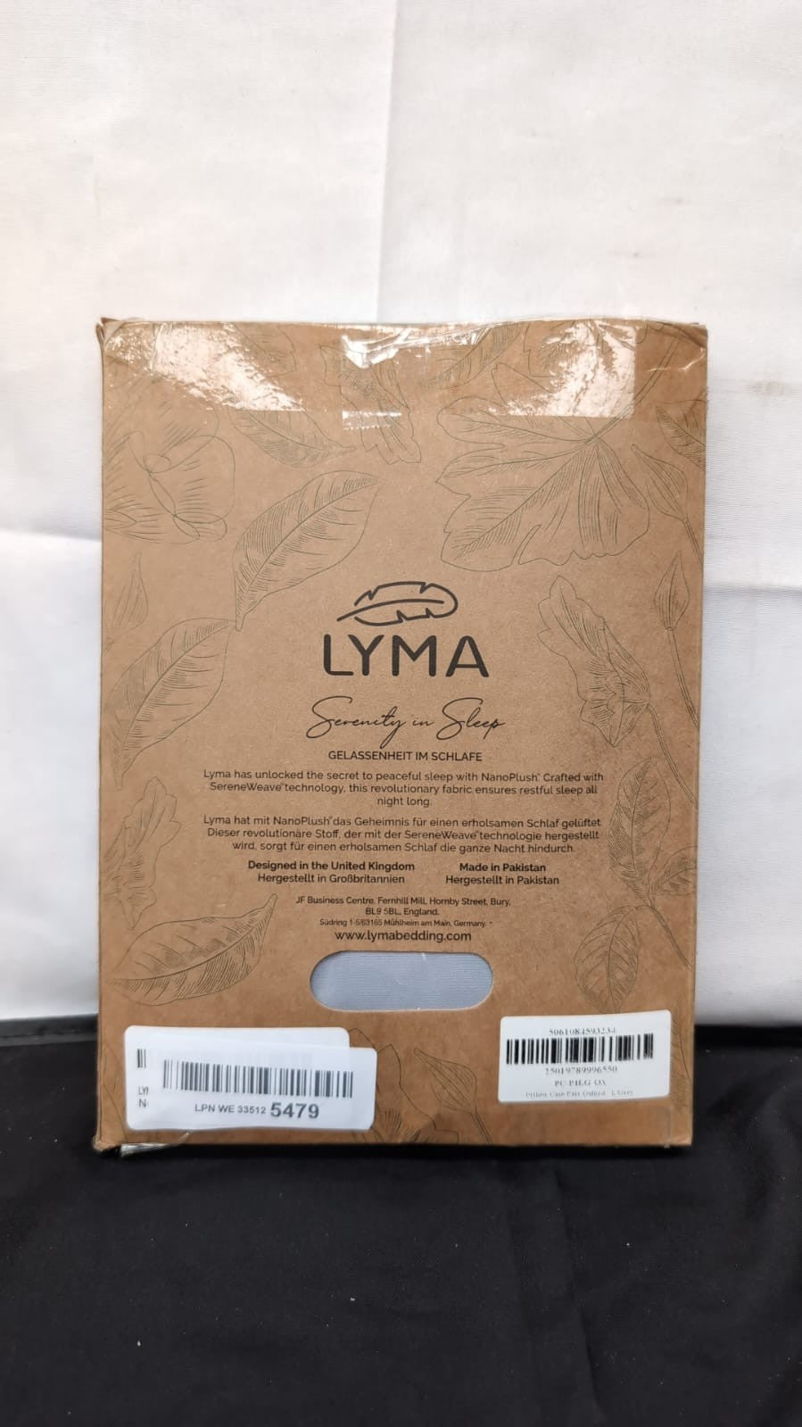 LYMA Bedding Pillow Cases 2 Pack, Ultra Soft Breathable Oxford Cover, Light Grey