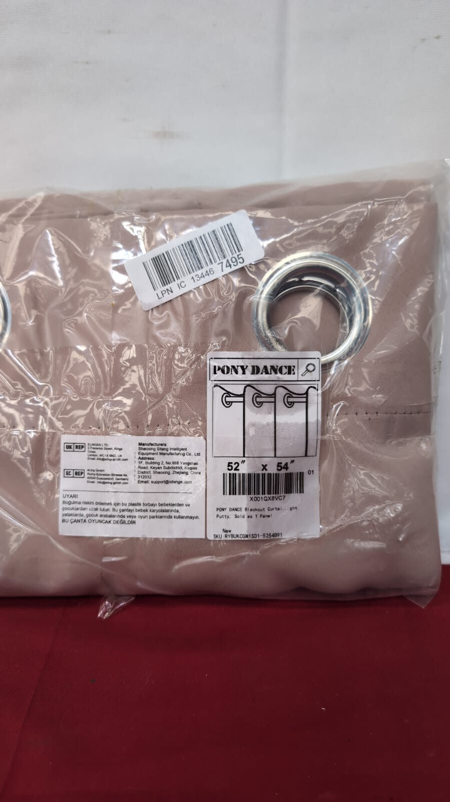 PONY DANCE Wide Long Eyelet Blackout Curtain and Thermal (packaging damaged)